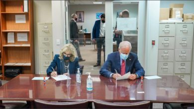 Joe Biden and Jill, Officially Cast Presidential Votes