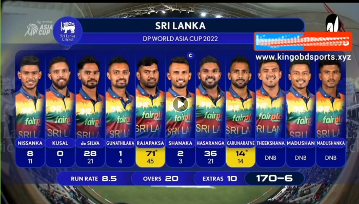 Pak VS SL T20 Final