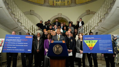 New York City Mayor Eric Adams makes a cannabis-related announcement at City Hall on Thursday, December 15, 2022. Michael Appleton/Mayoral Photography Office