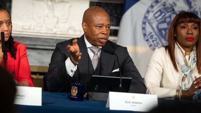 Mayor Eric Adams hold an in-person media availability. City Hall. Photo Ed Reed.jpg